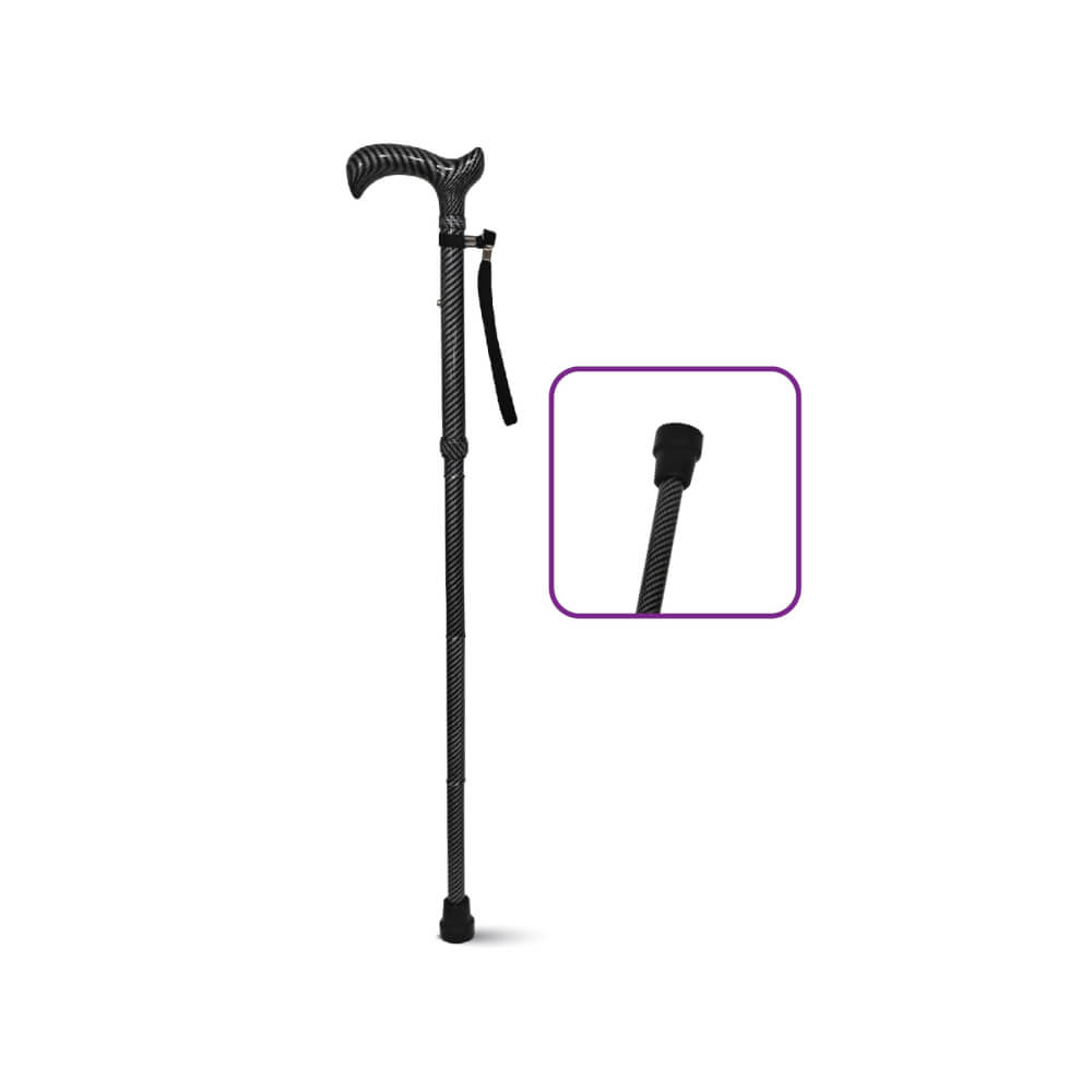 ไม้เท้าช่วยพยุง ALLWELL รุ่น GOWALK สีดำ พับเก็บและปรับระดับได้